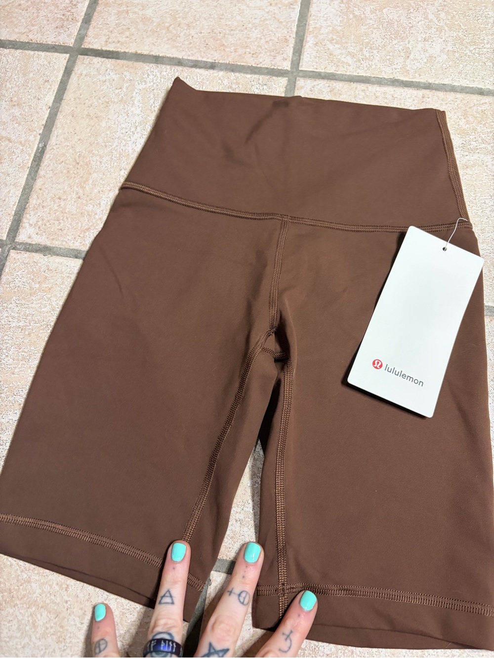 NWT Lululemon Wunder Train High Rise Short 8" (Java) Size 2 - Picture 2 of 7